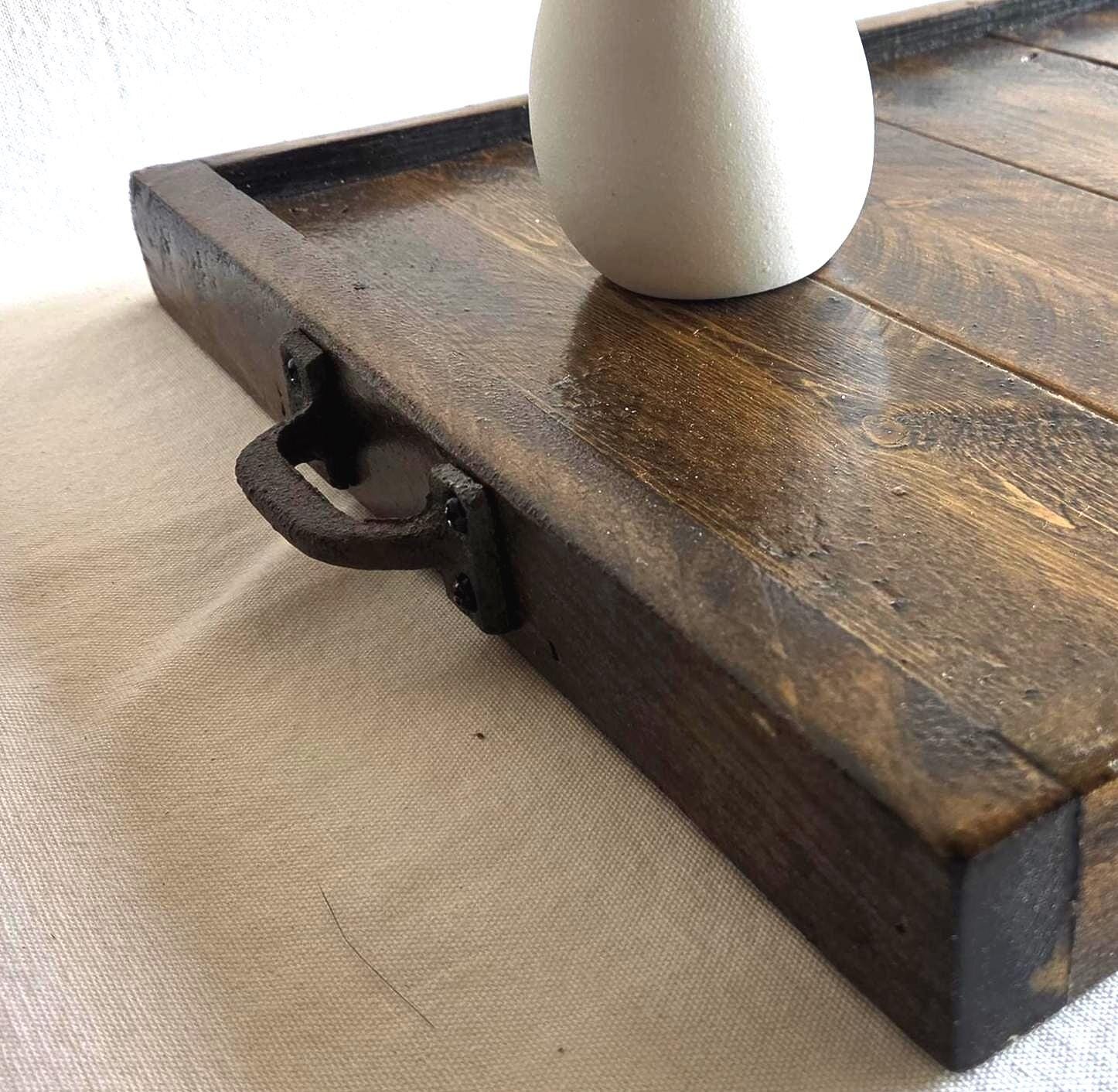 Reclaimed Wood Serving Tray | Breakfast in Bed | Coffee Table Decor