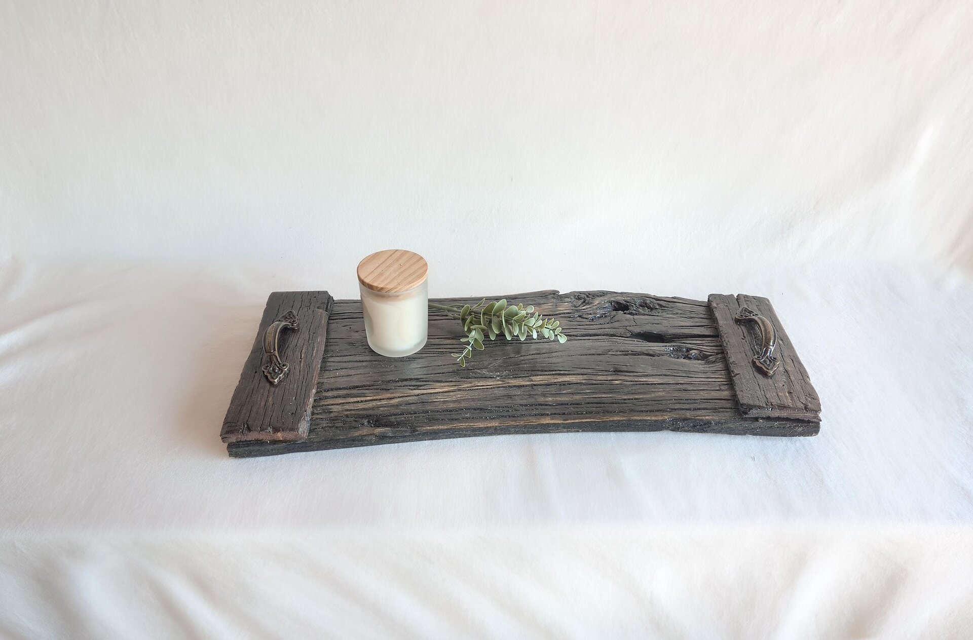 Coffee Table Tray | Rustic Living Room Decor | Ottoman Tray