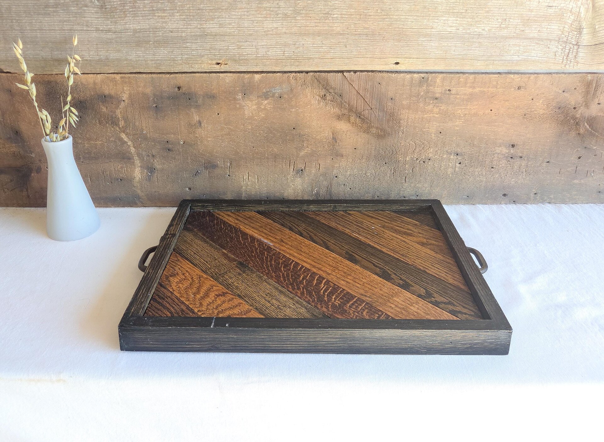Rustic Serving Tray | Wood Coffee Table Tray |