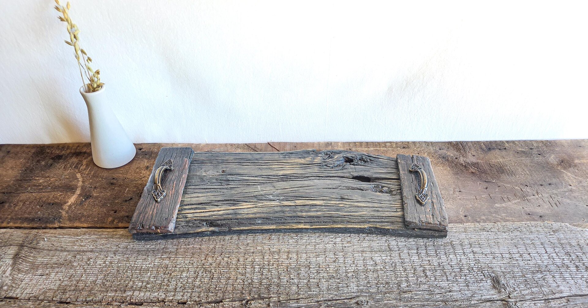 Coffee Table Tray | Rustic Living Room Decor | Ottoman Tray