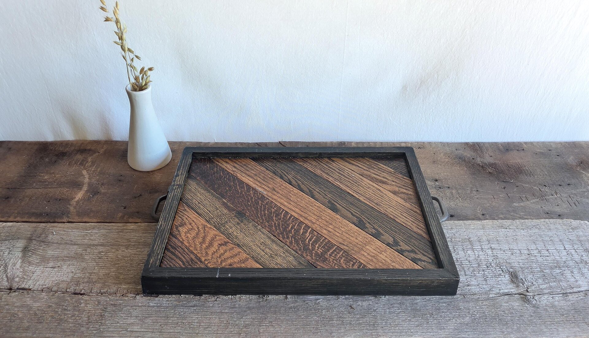 Rustic Serving Tray | Wood Coffee Table Tray |