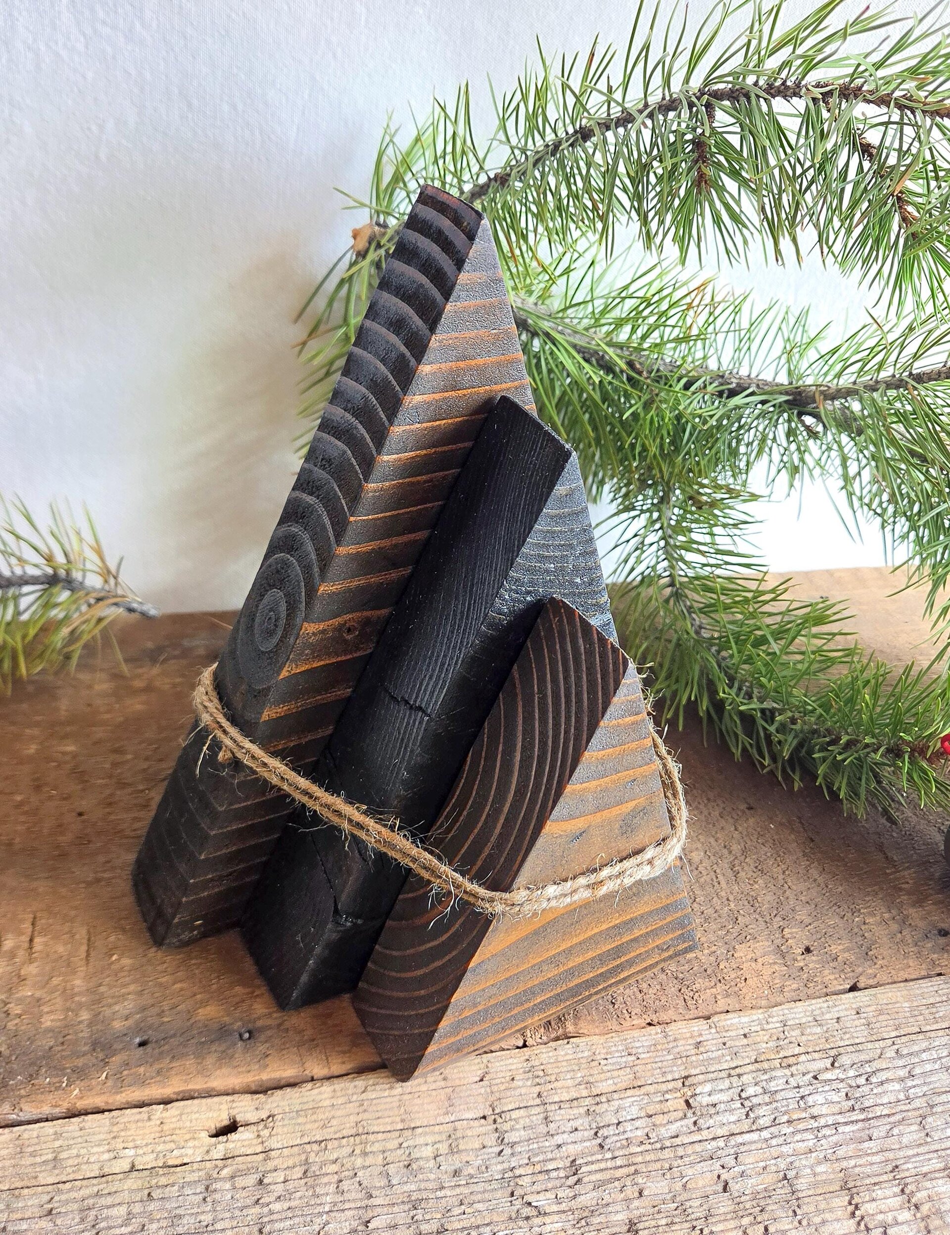 Reclaimed Wood Christmas Trees | Mountain Cabin Decor | Handmade in Wyoming