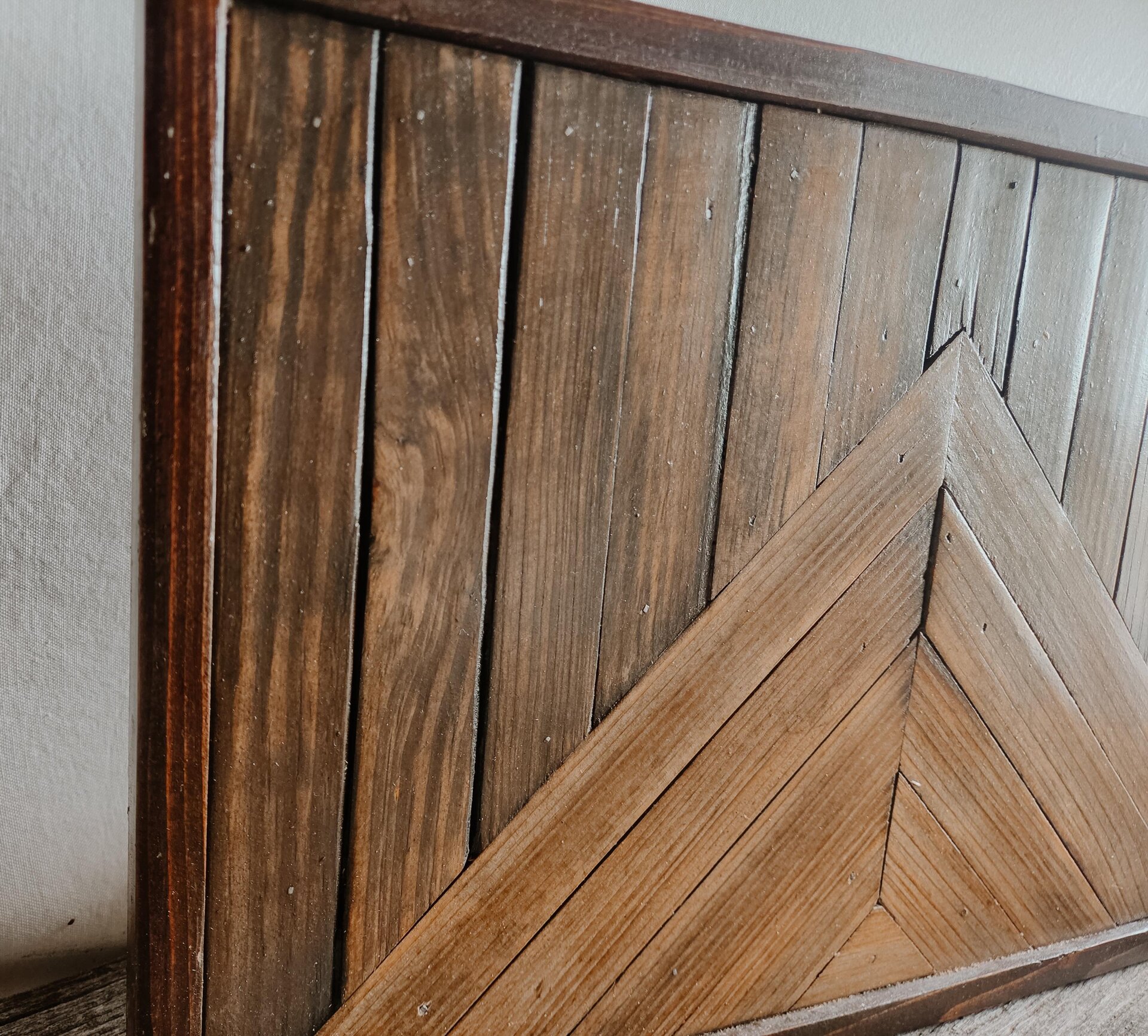 Reclaimed Wood Mountain Wall Art | Wyoming Cabin Decor | Rustic Western Wall Hanging