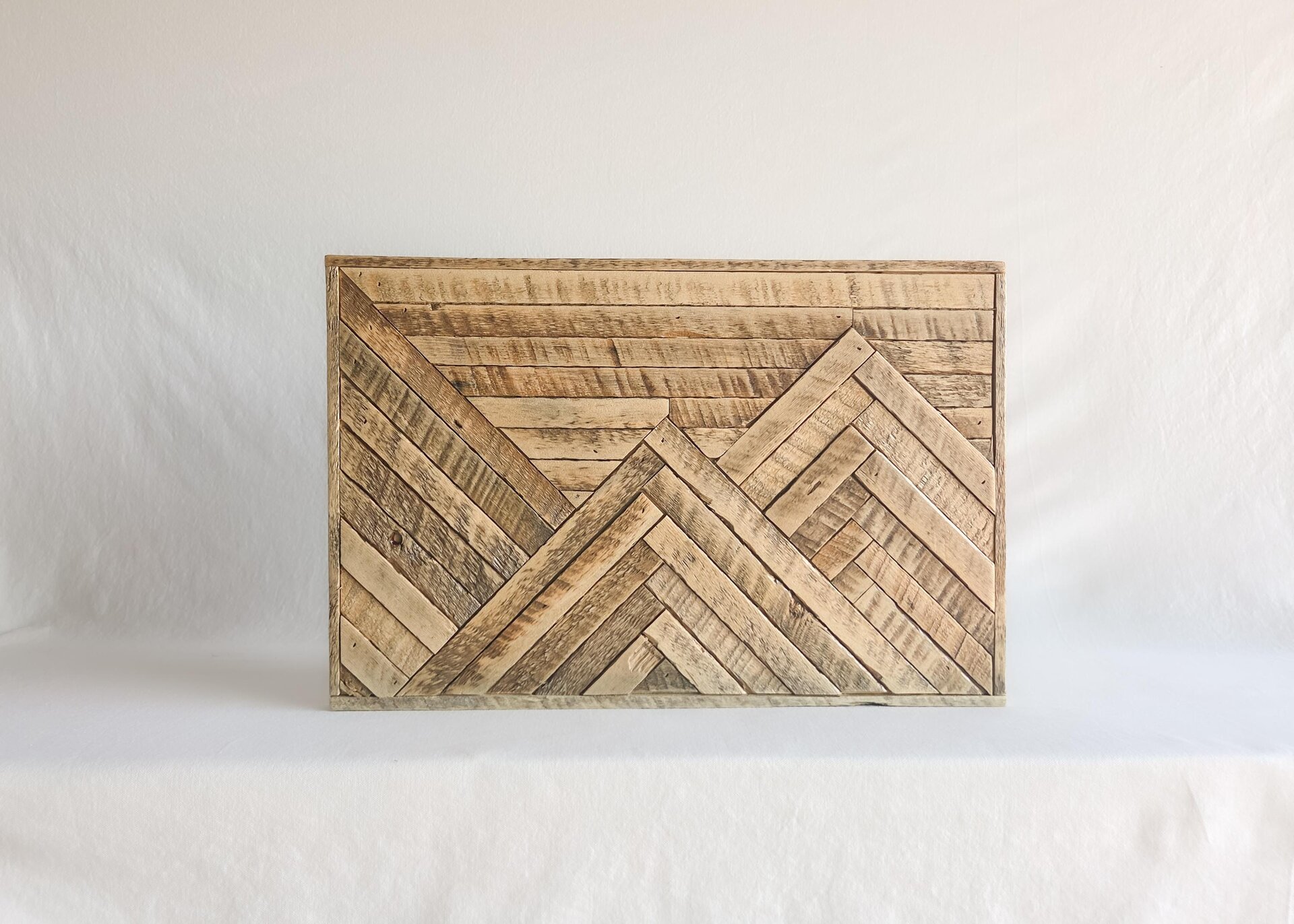 Reclaimed Wood Mountain Wall Art | Rustic Wood Cabin Decor | Handmade in Wyoming