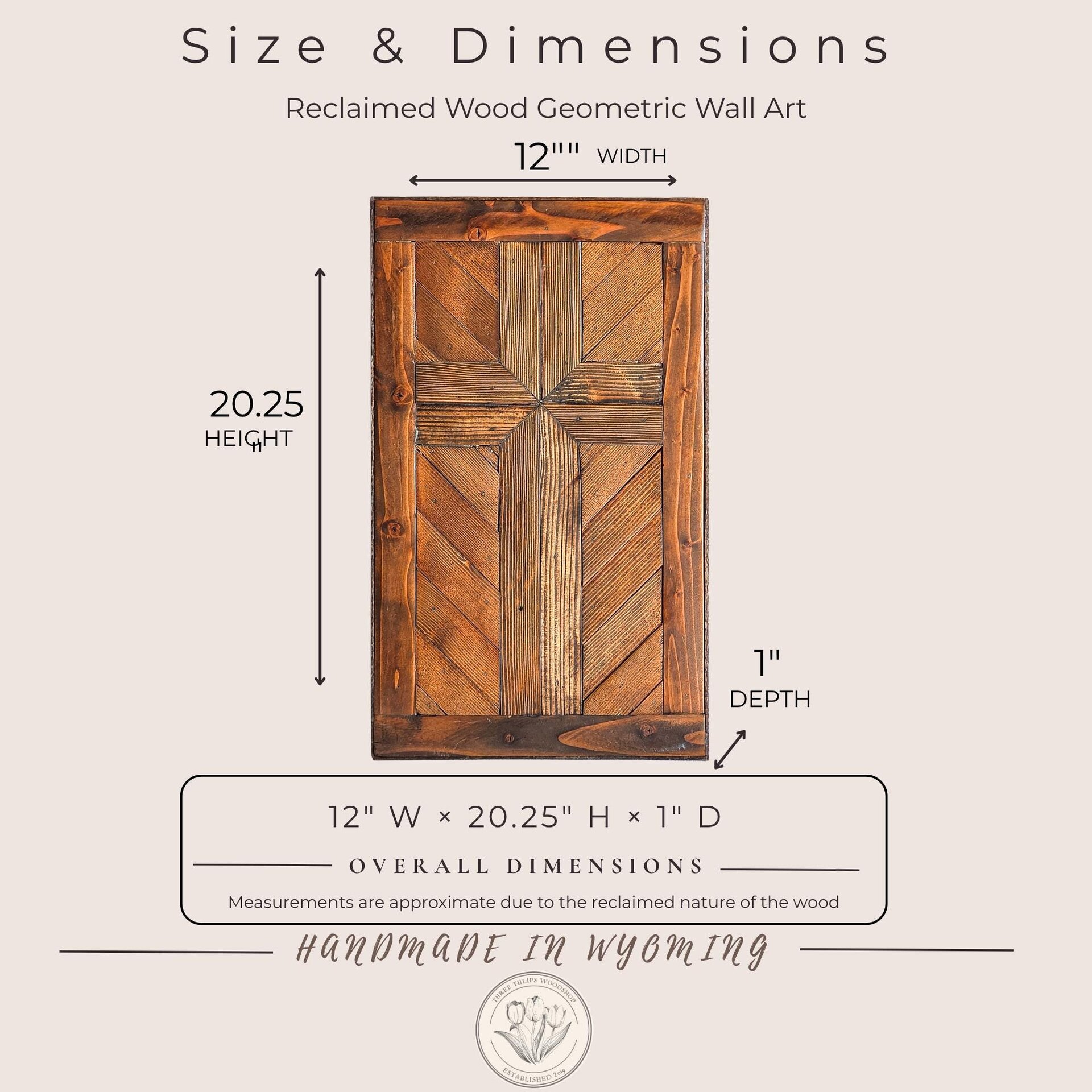 Reclaimed Wood Cross Wall Hanging