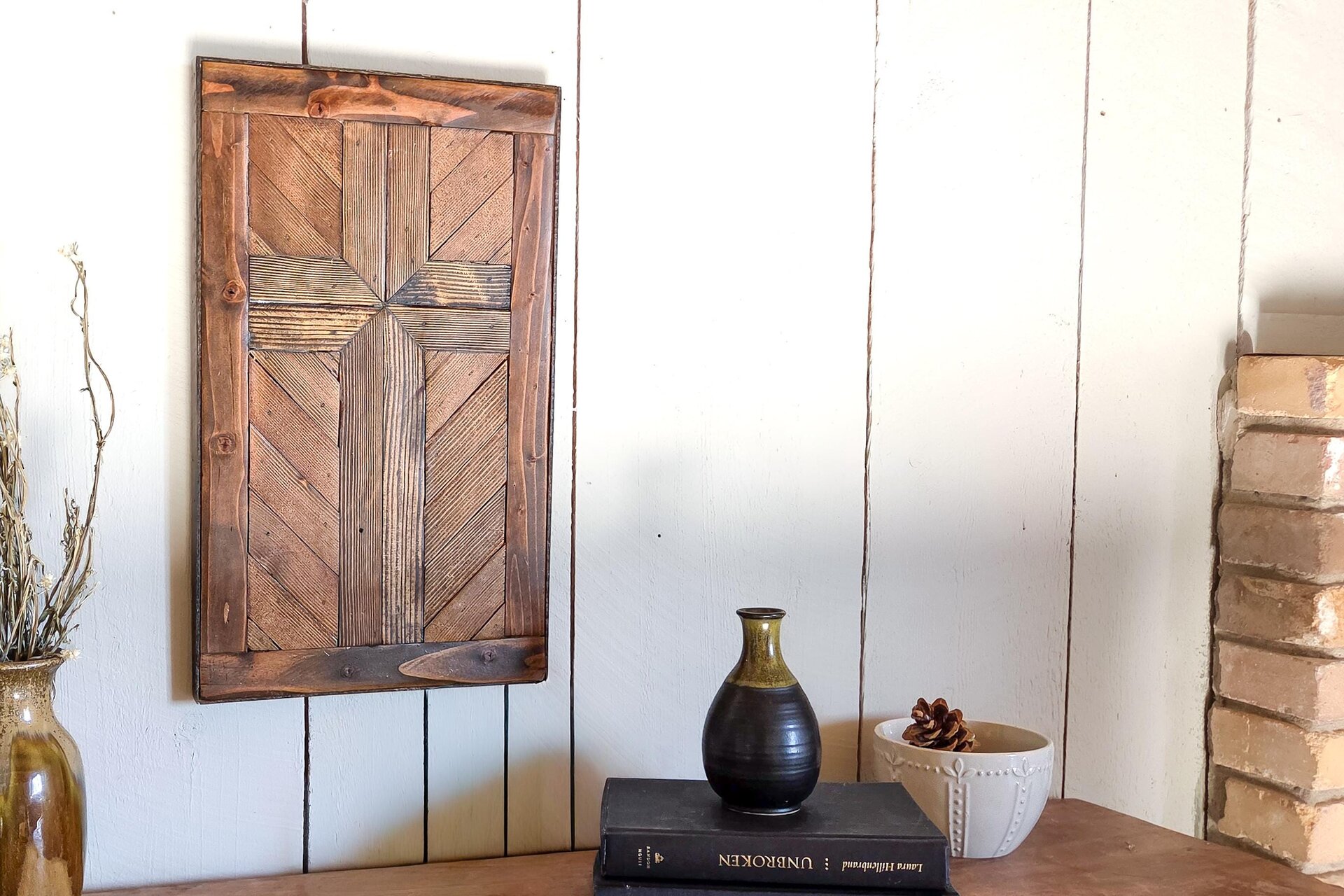 Reclaimed Wood Cross Wall Hanging