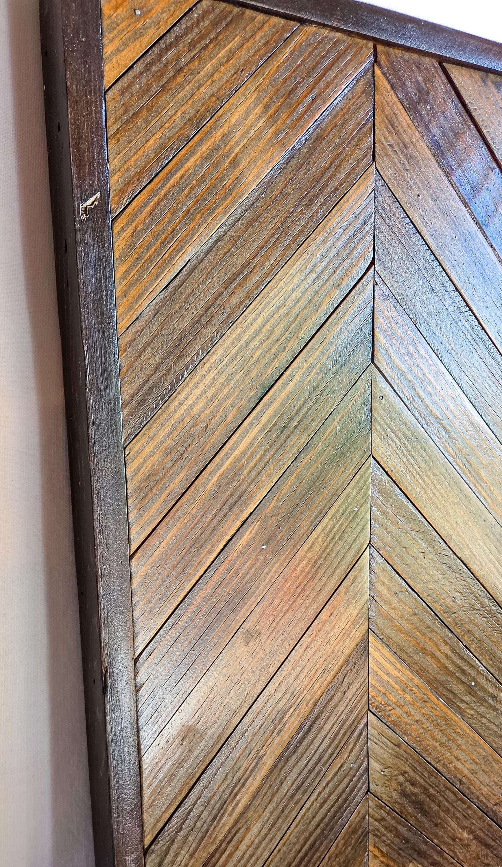 Reclaimed Wood Geometric Wall Art | Rustic Wooden Decor