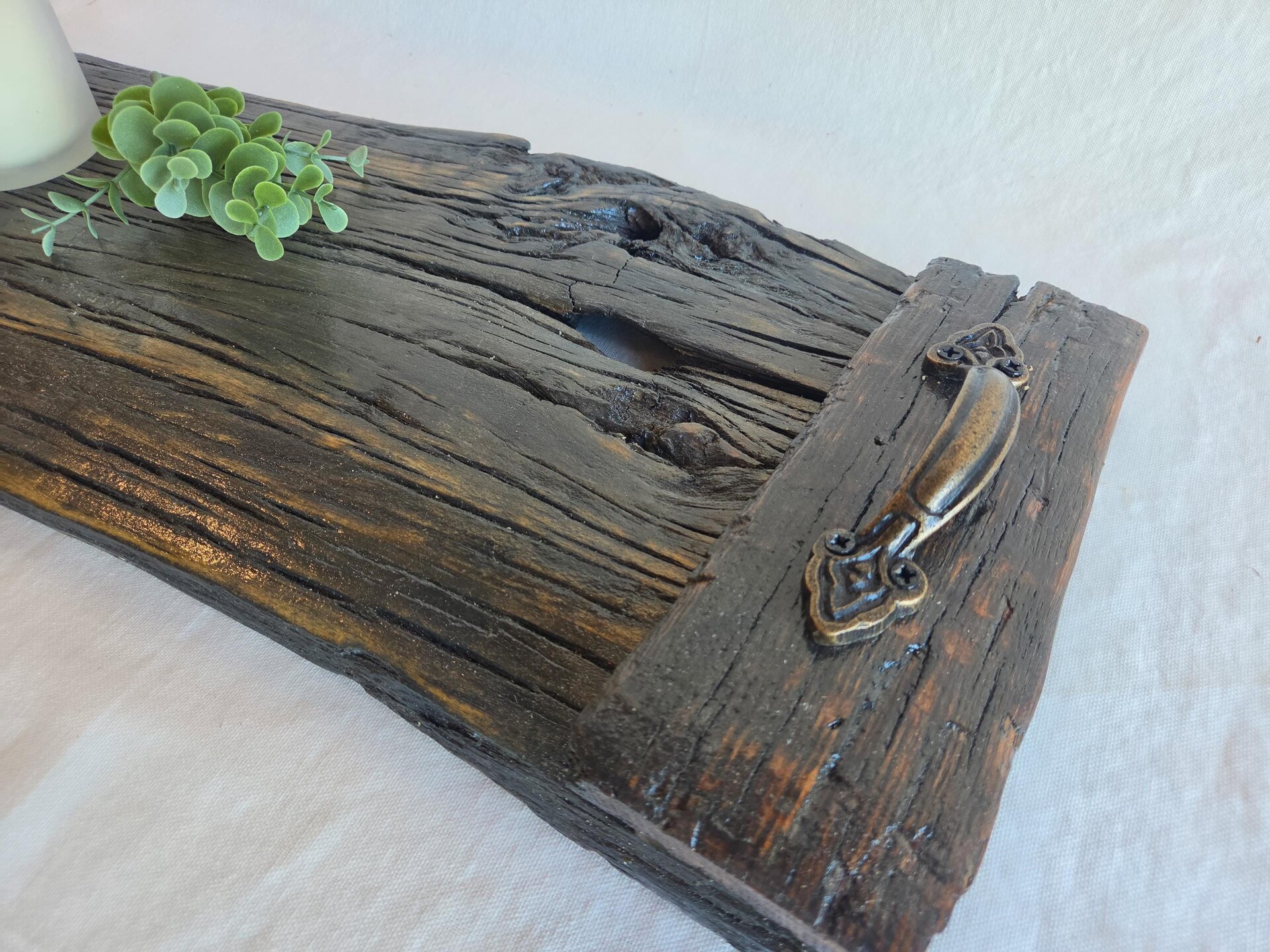 Coffee Table Tray | Rustic Living Room Decor | Ottoman Tray