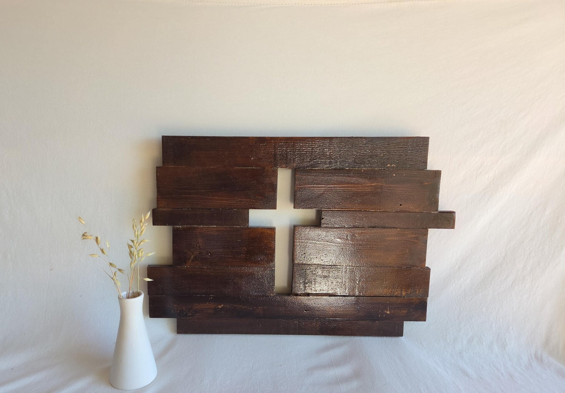 Handmade Reclaimed Wood Cross Wall Art | Rustic Christian Western Decor