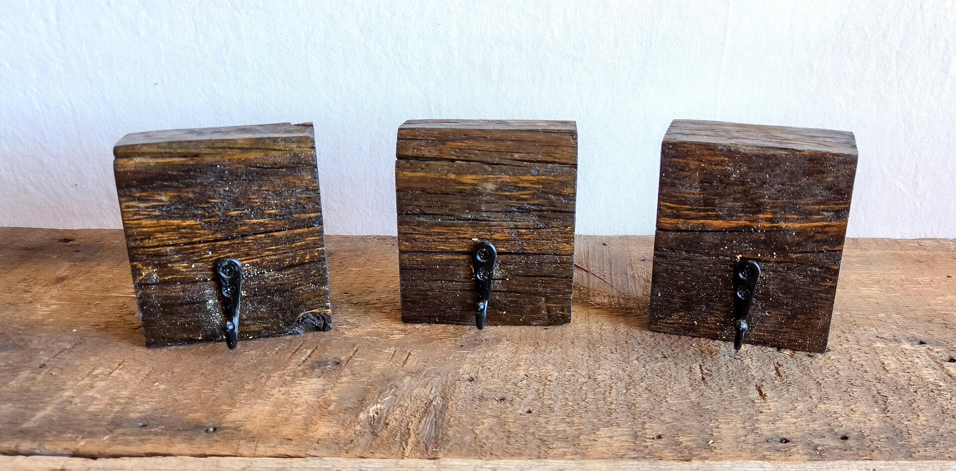 Christmas Stocking Hooks | Reclaimed Wood Stocking Holders | Rustic Holiday Decor