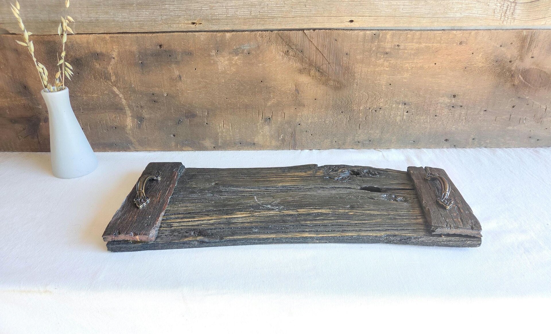 Coffee Table Tray | Rustic Living Room Decor | Ottoman Tray