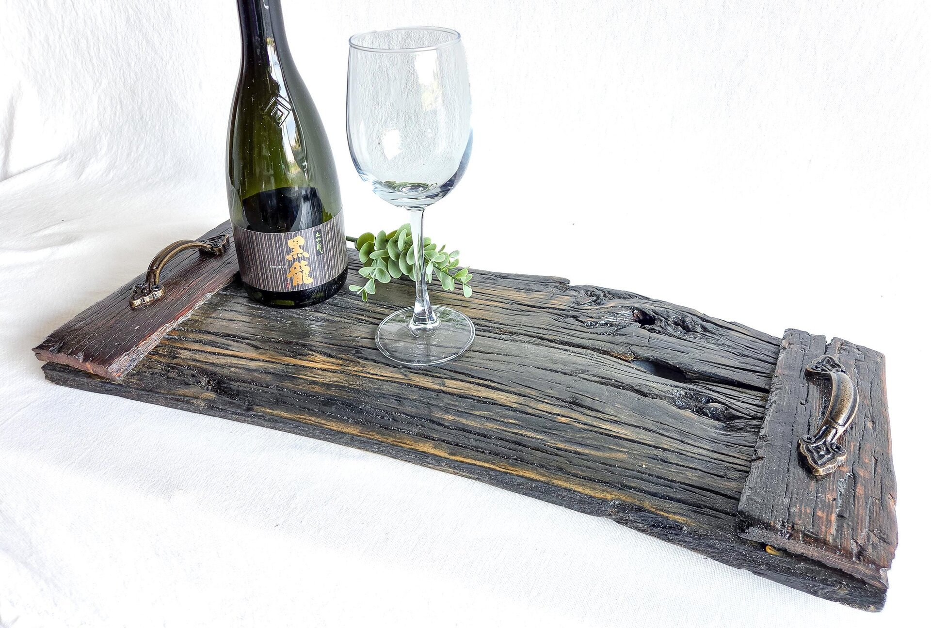 Coffee Table Tray | Rustic Living Room Decor | Ottoman Tray