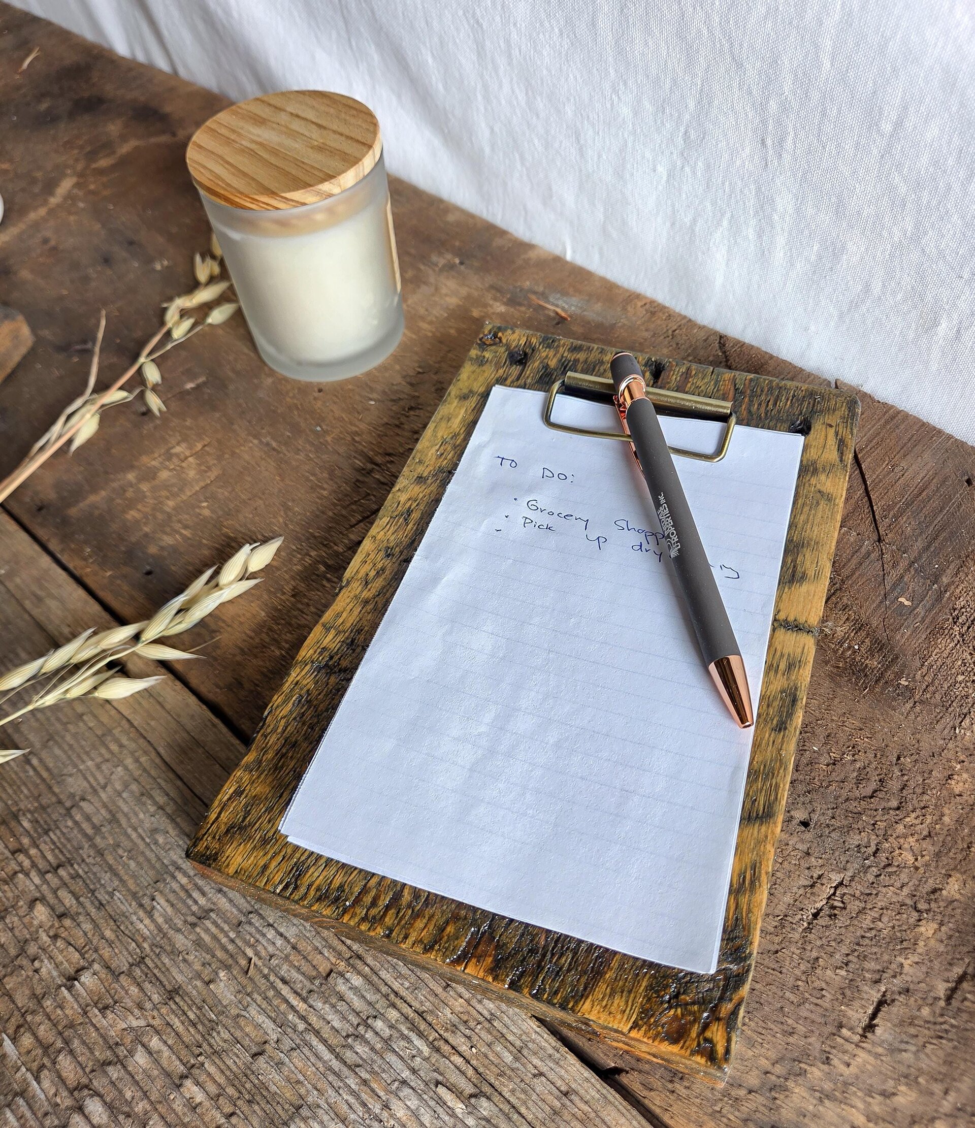 Reclaimed Wyoming Wood Clipboard | Rustic Farmhouse Office & Kitchen Decor