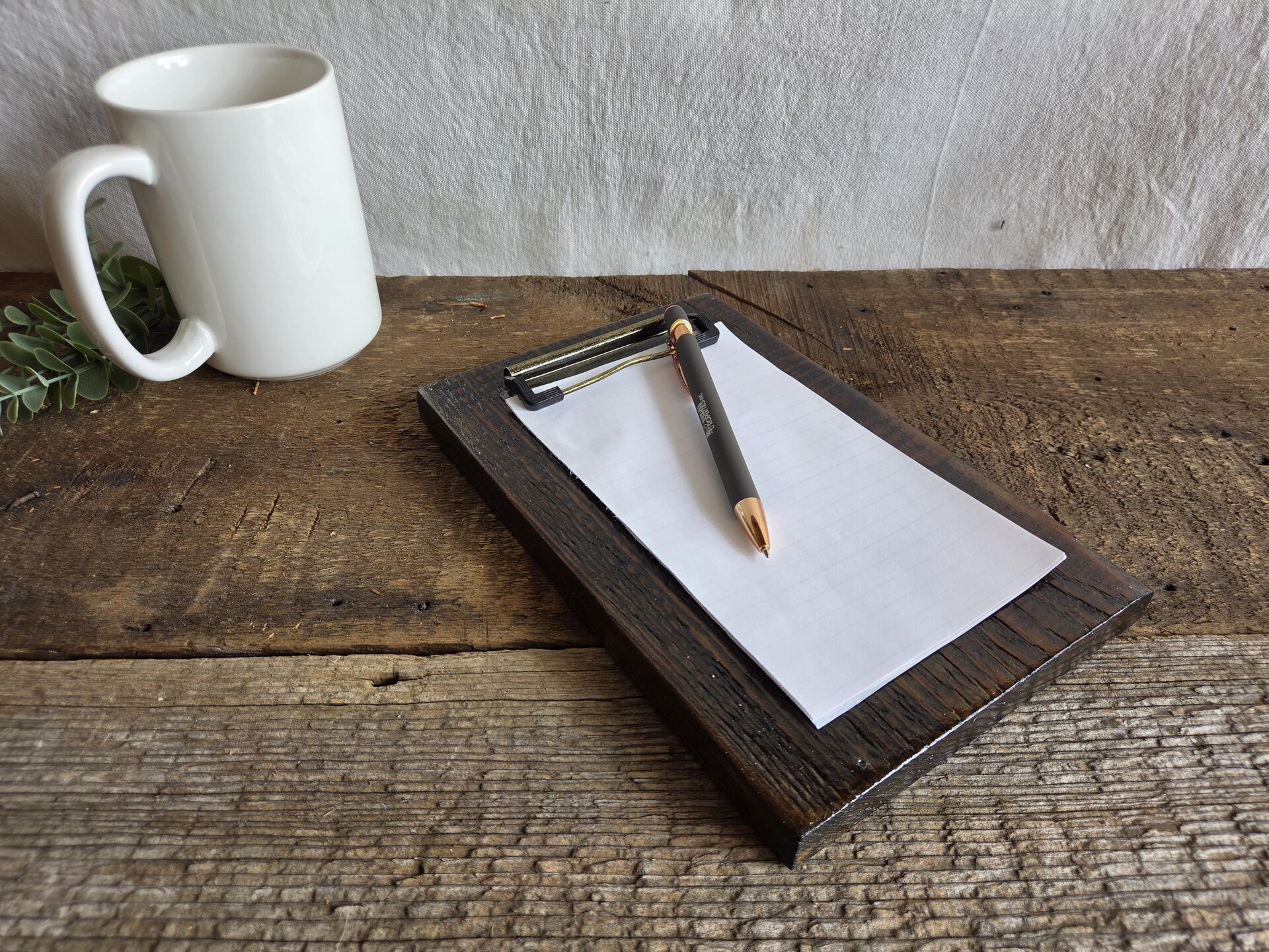 Reclaimed Wyoming Wood Clipboard | Rustic Farmhouse Office & Kitchen Decor