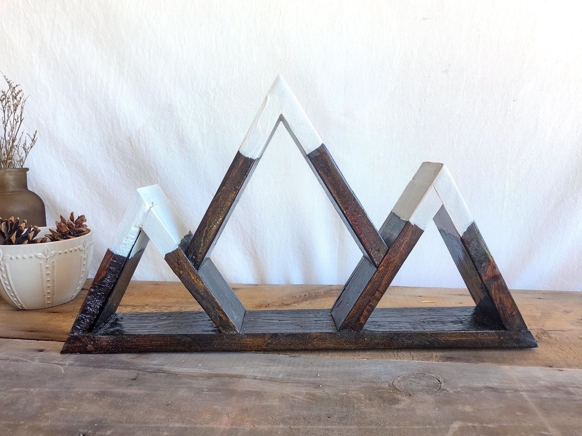 Reclaimed Wood Mountain Shelf