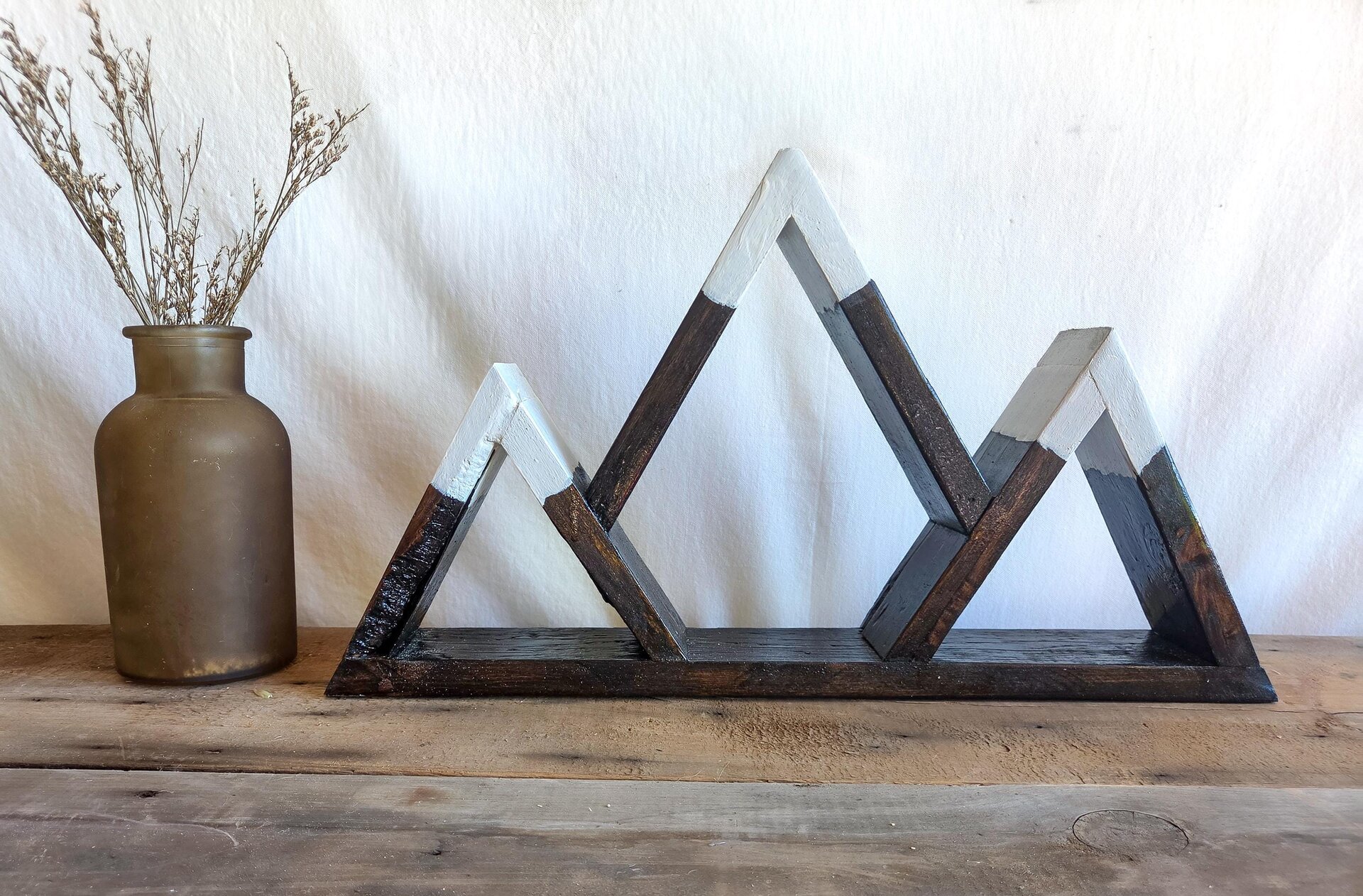 Reclaimed Wood Mountain Shelf