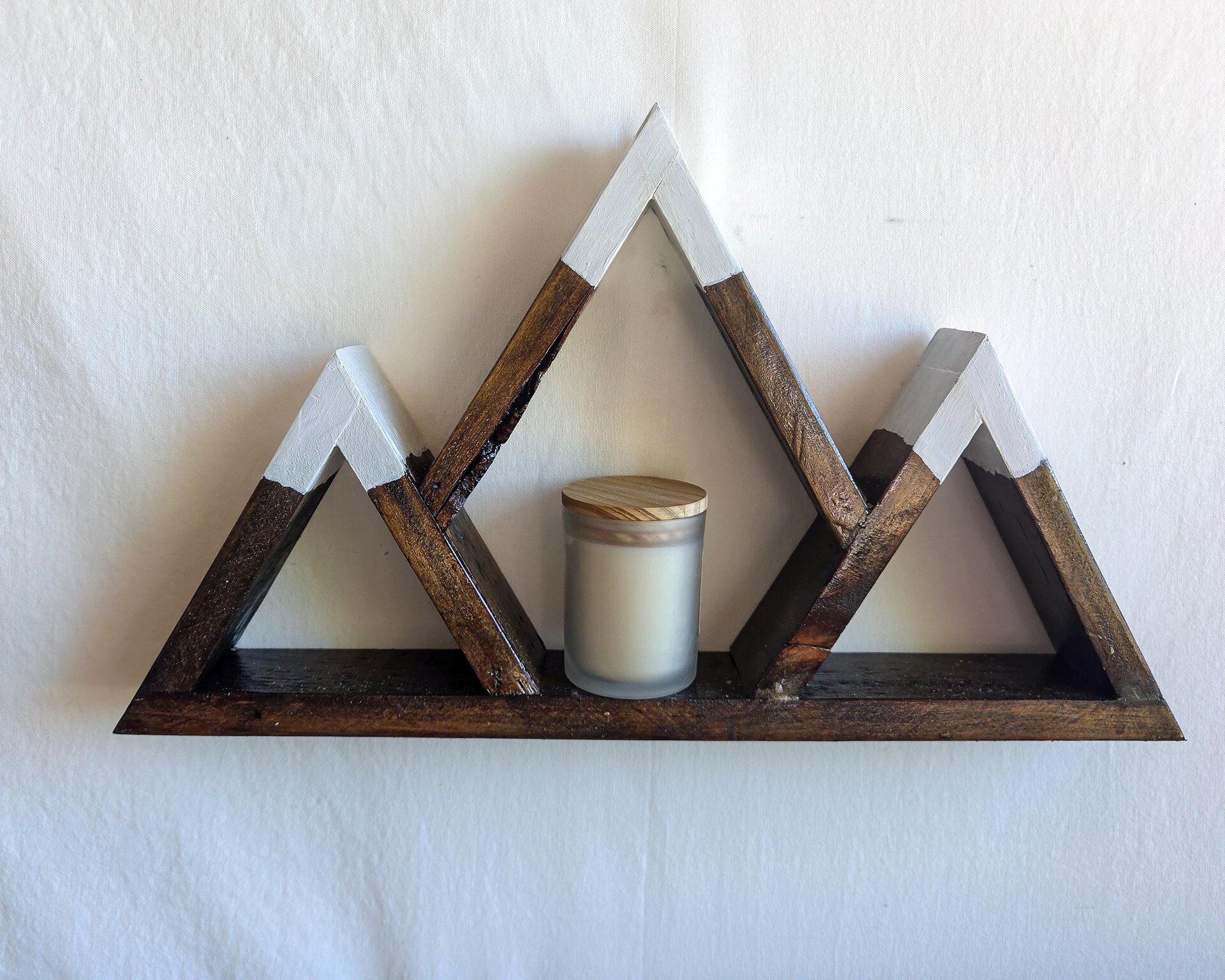 Reclaimed Wood Mountain Shelf | Rustic Mountain Decor