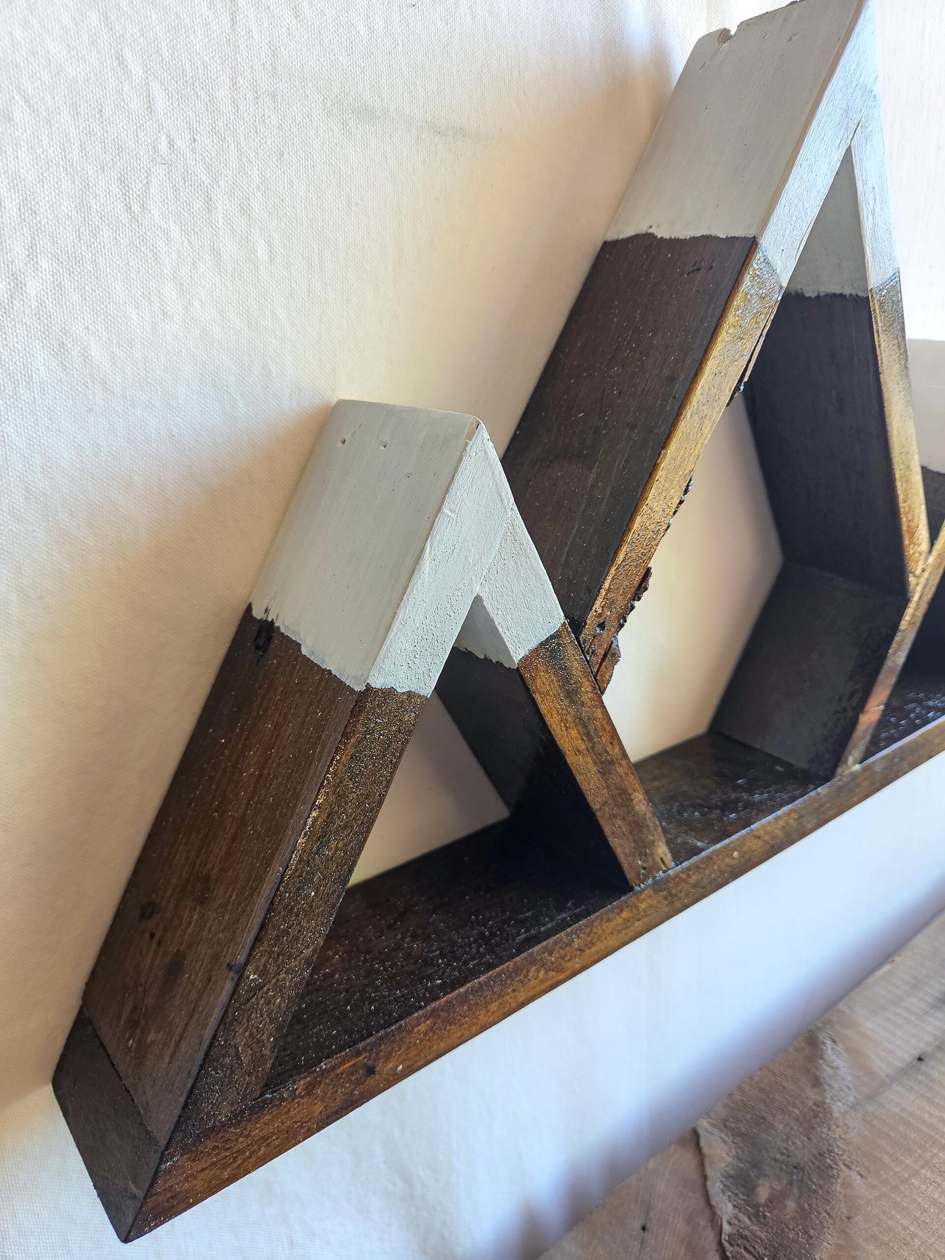 Reclaimed Wood Mountain Shelf | Rustic Mountain Decor