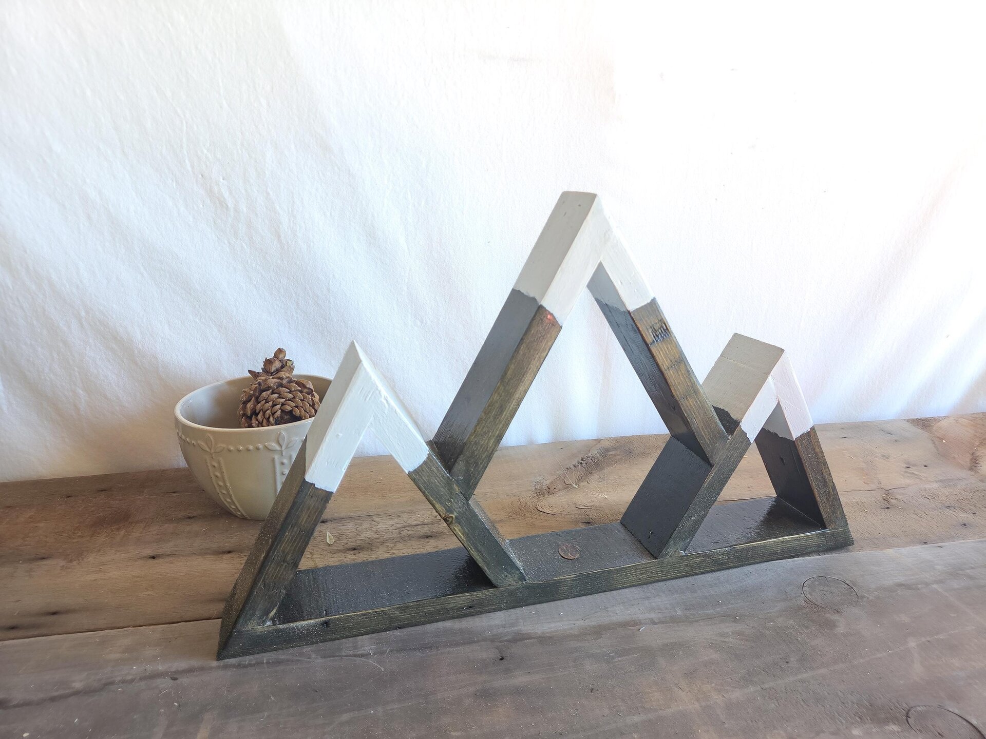 Reclaimed Wood Mountain Shelf