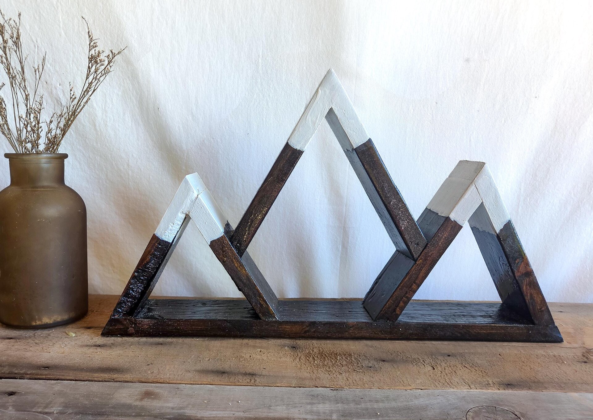 Reclaimed Wood Mountain Shelf