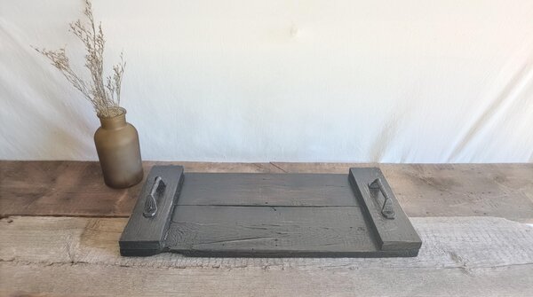 Reclaimed Wood Coffee Table Tray | Large Ottoman Tray | Rustic Centerpiece