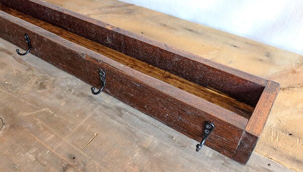 Reclaimed Wood Christmas Stocking Hooks | Rustic Christmas Mantel Decor