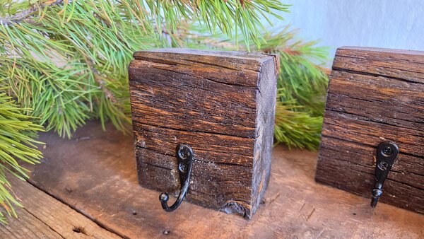 Christmas Stocking Hooks | Reclaimed Wood Stocking Holders | Rustic Holiday Decor