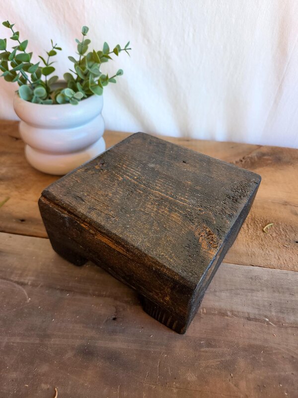 Reclaimed Wood Riser | Rustic Farmhouse Display Stand | Handmade Wyoming Decor